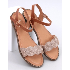 Sandale plate Tavani Champagne maro 1 Sandale plate Tavani Champagne maro 1