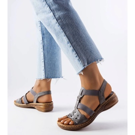 Evento Sandale sport gri cu strasuri de la Rossignol 1 Evento Sandale sport gri cu strasuri de la Rossignol 1