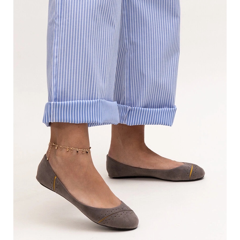 Balerini clasici gri Dorris 1 Balerini clasici gri Dorris 1