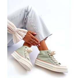 Seastar Pantofi de damă cu platformă Mint Aineri verde 1