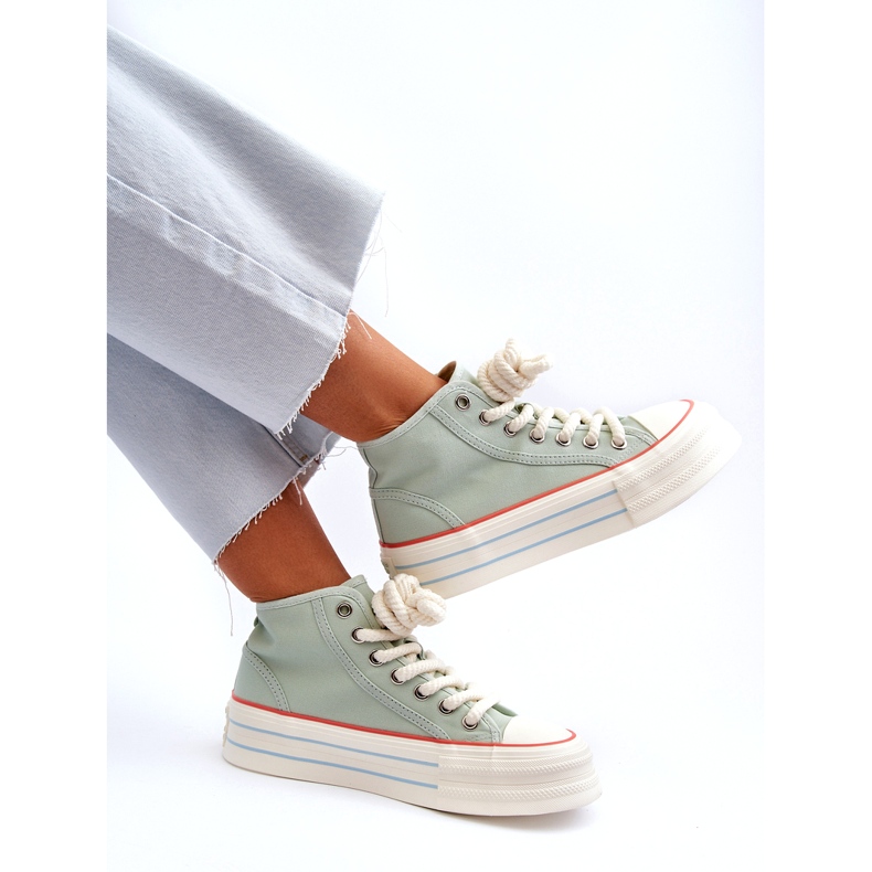 Seastar Pantofi de damă cu platformă Mint Aineri verde 5