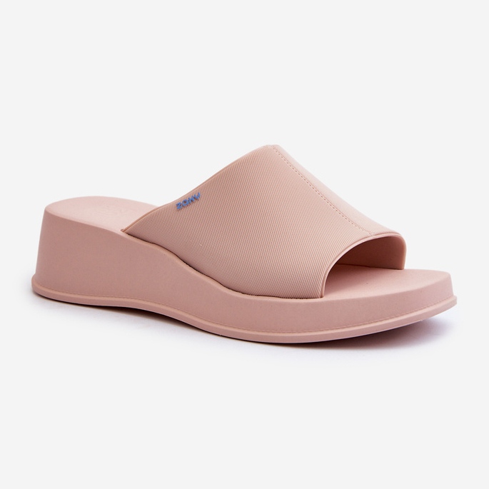 Flip-flops cu pană de damă parfumate ZAXY LL285083 Roz deschis 2