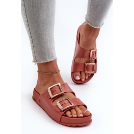 Flip-flops De Damă Cu Catarame ZAXY JJ285246 Dirty Pink roz 2