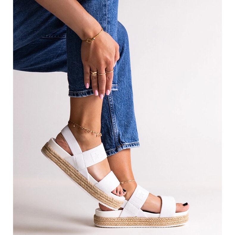 Sandale albe Big Star LL274857 2