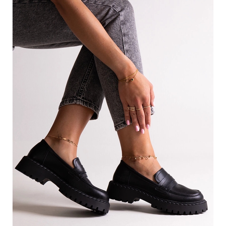 Pantofi din piele neagra Big Star LL274458 negru 1 Pantofi din piele neagra Big Star LL274458 negru 1