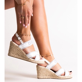 Sandale albe cu pană Big Star LL274882 1