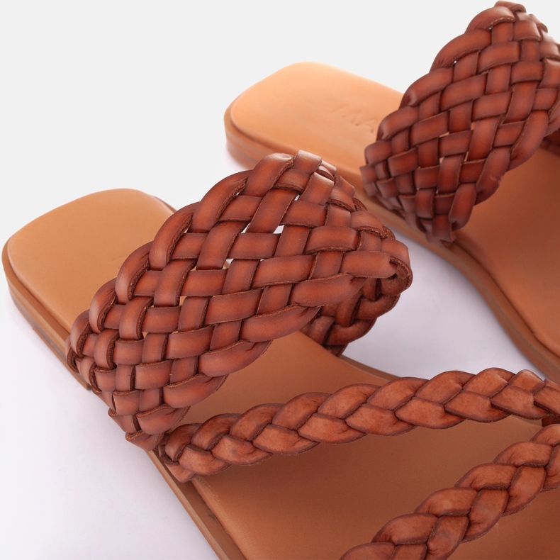 Marco Shoes Șlapi Roma maro 2