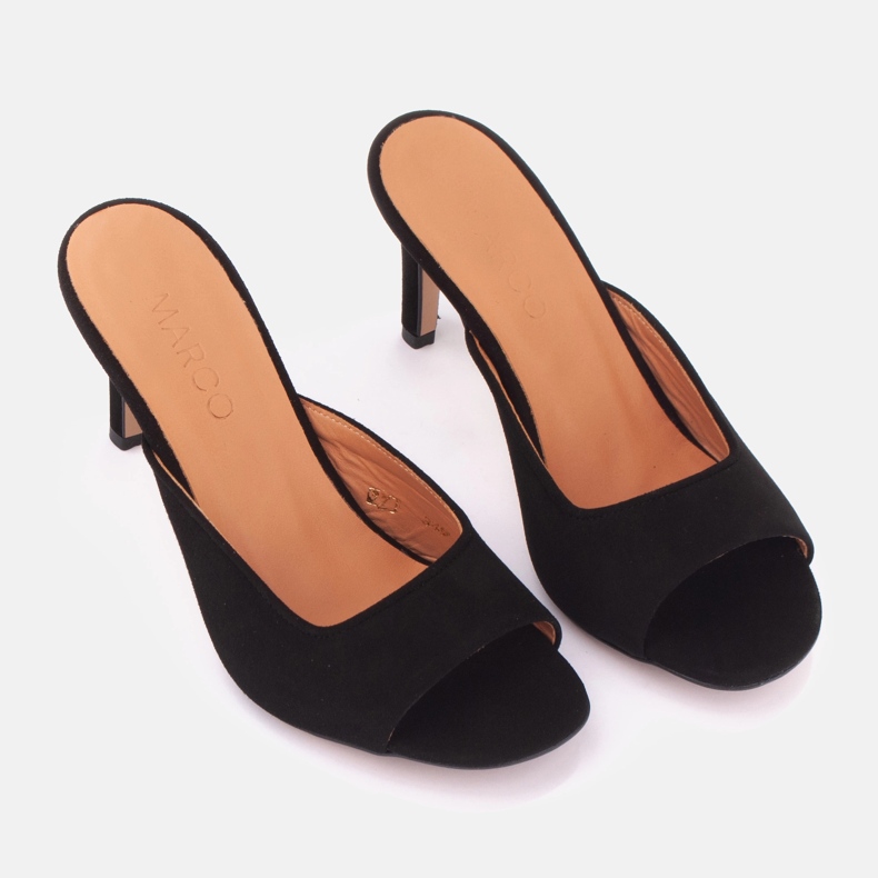 Marco Shoes Șlapi Palermo negru 1