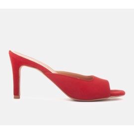 Marco Shoes Șlapi Palermo roșu 1