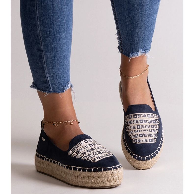 Espadrile bleumarin Big Star JJ274889 albastru 1