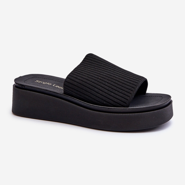 Flip-flops pentru femei Sergio Leone SK083H, negru 1