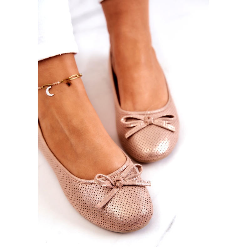 Evento Balerini clasici dama, branț profilat, roz 4