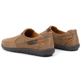 Olivier Mocasini din piele pentru bărbați pentru vara 602 maro 4