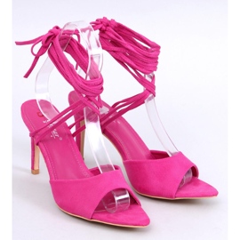 Sandale cu toc înalt Gennaro Fuchsia roz 1