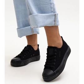 Tenisi din material negru Big Star NN274852 1