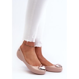 Balerini Parfumați Cu Inimă De Damă ZAXY NN285010 Nud bej 2