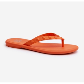 Flip-flops flexibili plate pentru damă ZAXY JJ285254 Portocaliu portocale 1