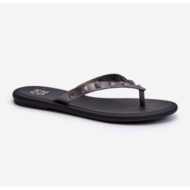 Flip-flops flexibili plate pentru damă ZAXY JJ285297 gri-negru 1