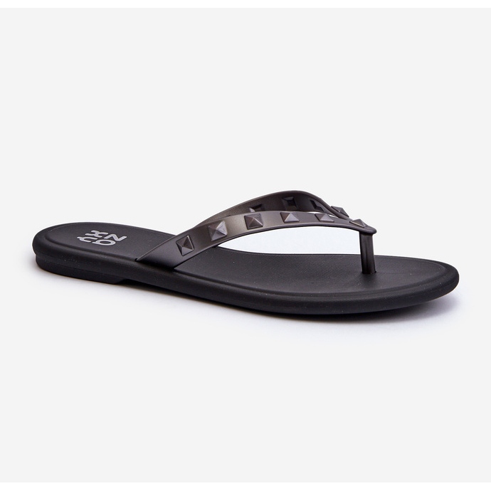 Flip-flops flexibili plate pentru damă ZAXY JJ285297 gri-negru 1