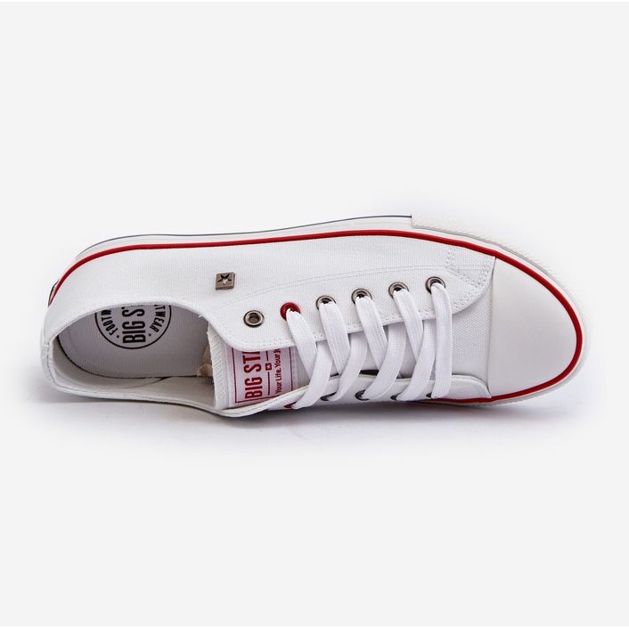 Pantofi de sport pentru bărbați Big Star NN174301 HI-POLY System White alb 2