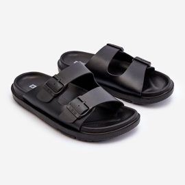 Flip-flops pentru bărbați ușoare cu catarame Big Star NN174597 Negru 1