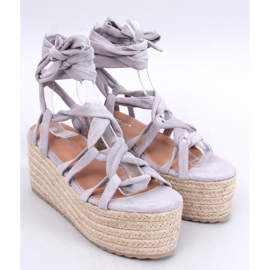 Espadrile cu platformă Manon Grey gri 1