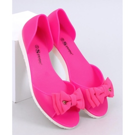 Balerini Meliski cu vârf deschis Agathe Fuchsia roz 1