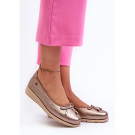 Balerini eleganti de dama din piele naturala Maciejka P6504-25 Gold de aur 2 Balerini eleganti de dama din piele naturala Maciejka P6504-25 Gold de aur 2