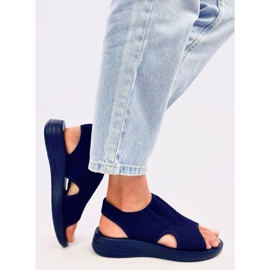 Sandale moi ajurate Aldos Navy albastru 3