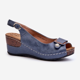 Pantofi de dama usor confort Sandale cu pane, albastru Efravia 1 Pantofi de dama usor confort Sandale cu pane, albastru Efravia 1