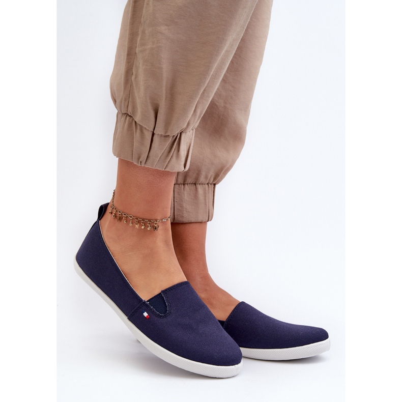 Pantofi slip-on pentru damă, bleumarin Adrancia albastru 2