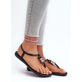 Sandale plate pentru femei Flip-flops 83507 Ipanema Class Bown Up Sandal Fem Black negru 2