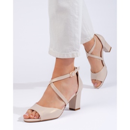 Sandale elegante cu bretele aurii de Sergio Leone de aur 1