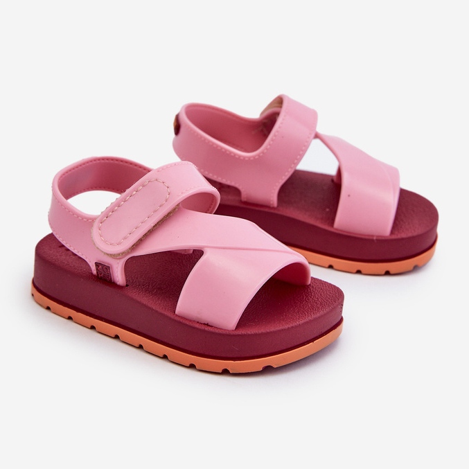 Sandale cu Velcro pentru copii parfumate ZAXY LL385001 Roz 1 Sandale cu Velcro pentru copii parfumate ZAXY LL385001 Roz 1