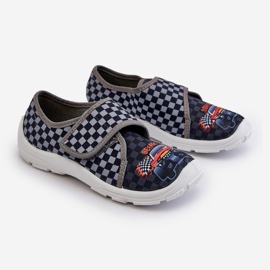 Papuci confortabili pentru baieti cu Velcro Befado 974Y540 Gri 1