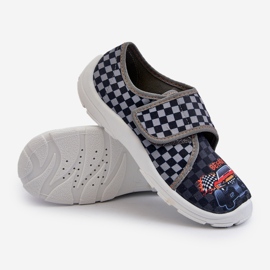 Papuci confortabili pentru baieti cu Velcro Befado 974Y540 Gri 2