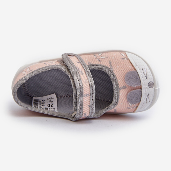 Papuci de balerină Befado Rabbit 209P036 Piersică portocale 2