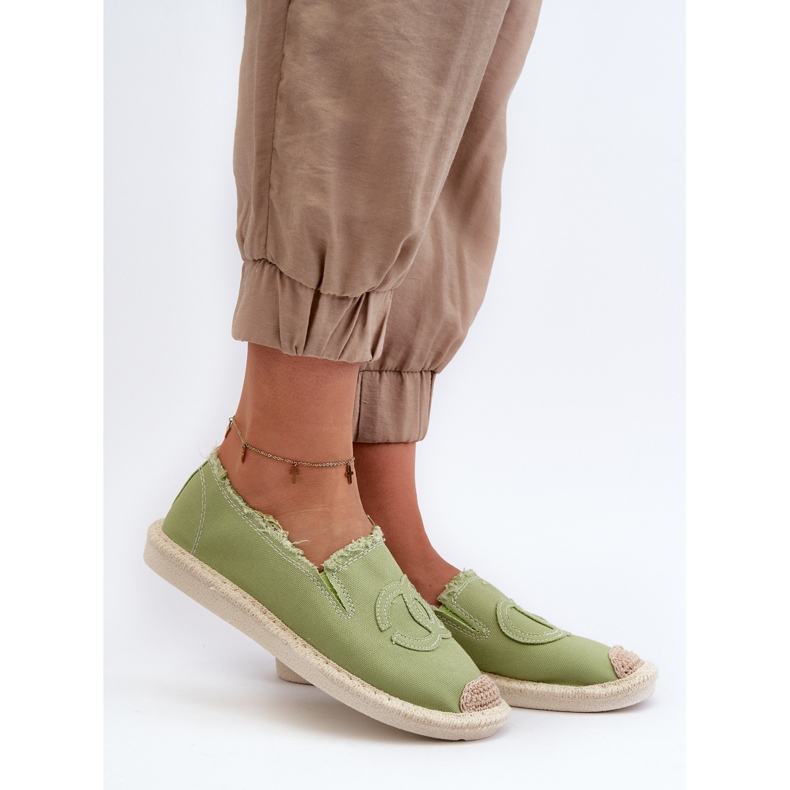 Espadrile clasice pentru femei Flaure verde 2