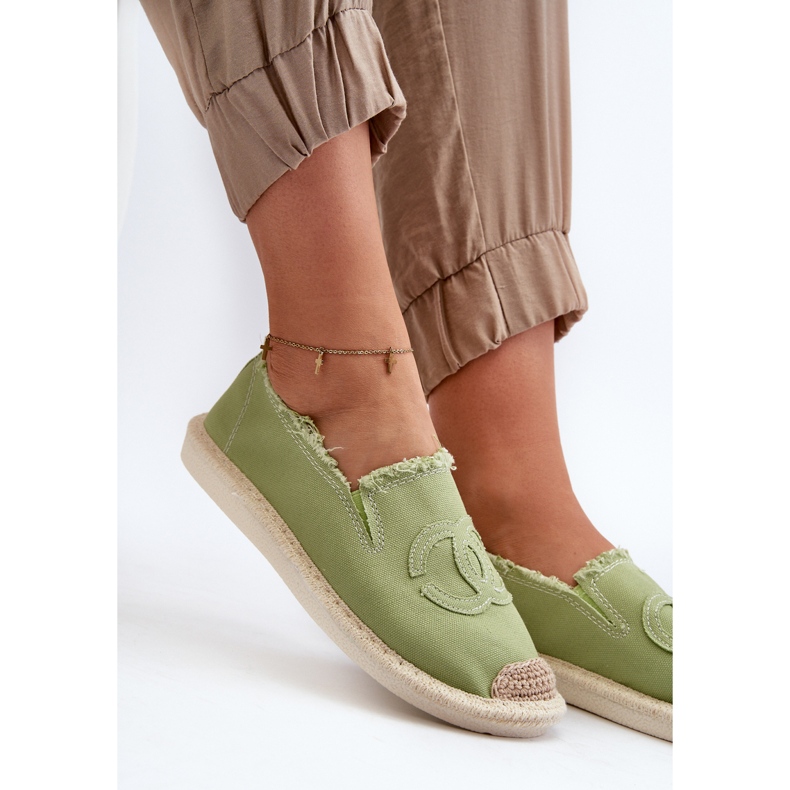 Espadrile clasice pentru femei Flaure verde 1