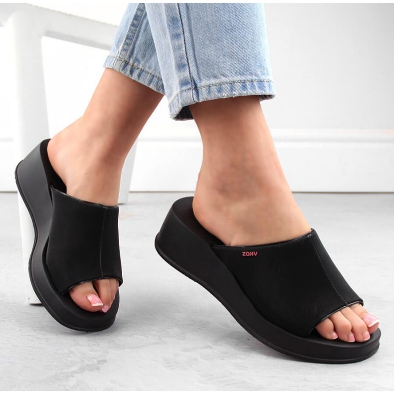 Sandale cu pană parfumate Zaxy Zaxy W LL285084 INT2006B negru 1