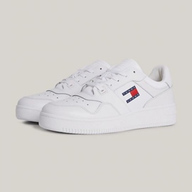Pantofi Tommy Hilfiger Retro Basket Ess M EM0EM01395YBR alb 1 Pantofi Tommy Hilfiger Retro Basket Ess M EM0EM01395YBR alb 1