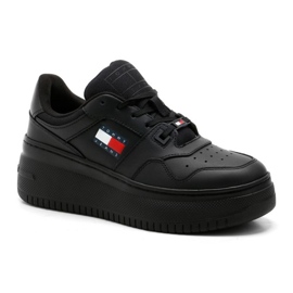 Pantofi Tommy Hilfiger Retro Basket Ess EN0EN02505BDS negru 1