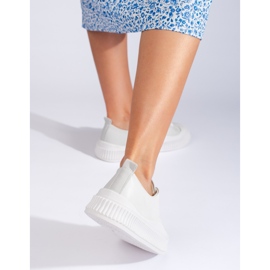 Tenisi dama gri din piele ecologica 1