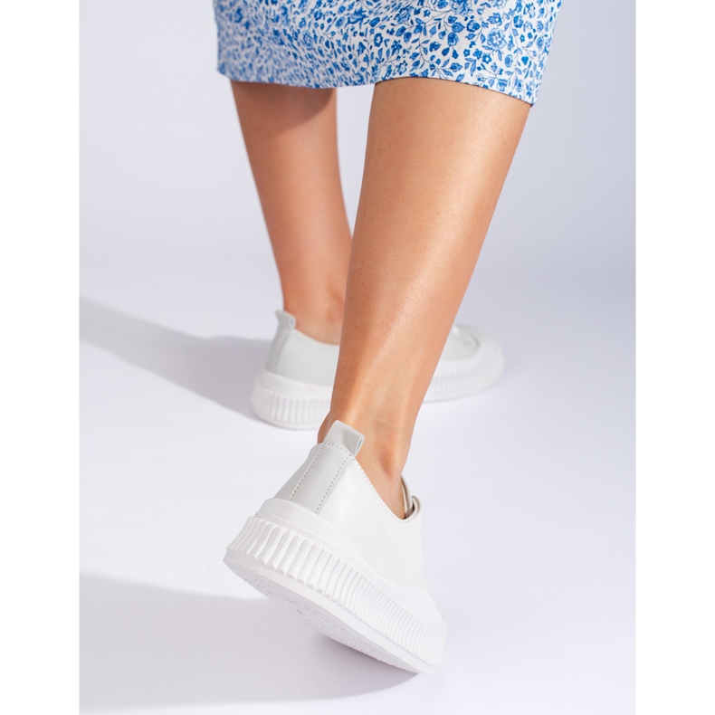 Tenisi dama gri din piele ecologica 1