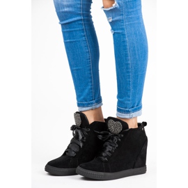 Vices New Collection Adidași legați cu o panglică negru 1