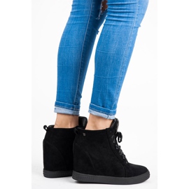 Vices New Collection Adidași legați cu o panglică negru 2
