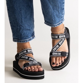 Sandale negre cu platformă Big Star NN274A525 negru 1