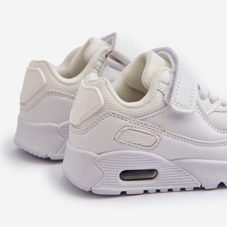 Pantofi albi Krissandra pentru copii cu velcro 2 Pantofi albi Krissandra pentru copii cu velcro 2