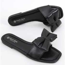 Mili Papuci negri cu fundita negru 1 Mili Papuci negri cu fundita negru 1