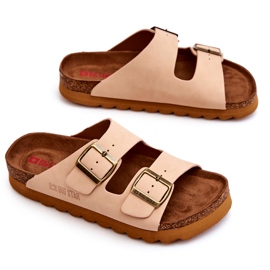 Papuci clasici Big Star pentru femei LL274478 Bej 3